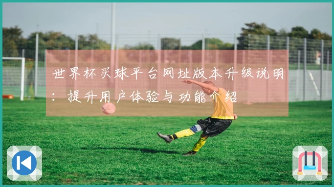 世界杯买球平台网址版本升级说明:提升用户体验与功能介绍